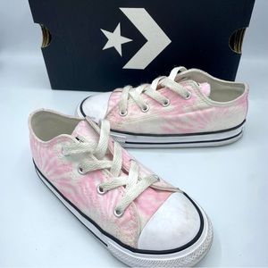 Converse Pink and White Sneakers Size 10 toddlers